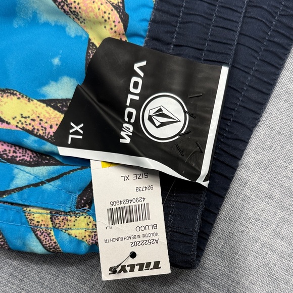 Volcom Men's Tropical Blue Board Shorts - Picture 2 of 6